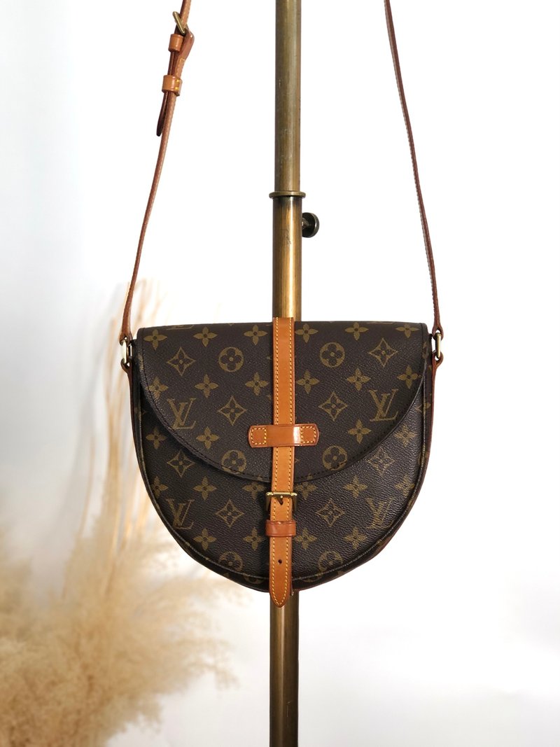 【 日本直送　名牌中古包 】LOUIS VUITTON ルイヴィトン ショルダーバッグ ブラウン シャンティ vintage ヴィンテージ vdwefs - 側背包/斜背包 - 防水材質 咖啡色