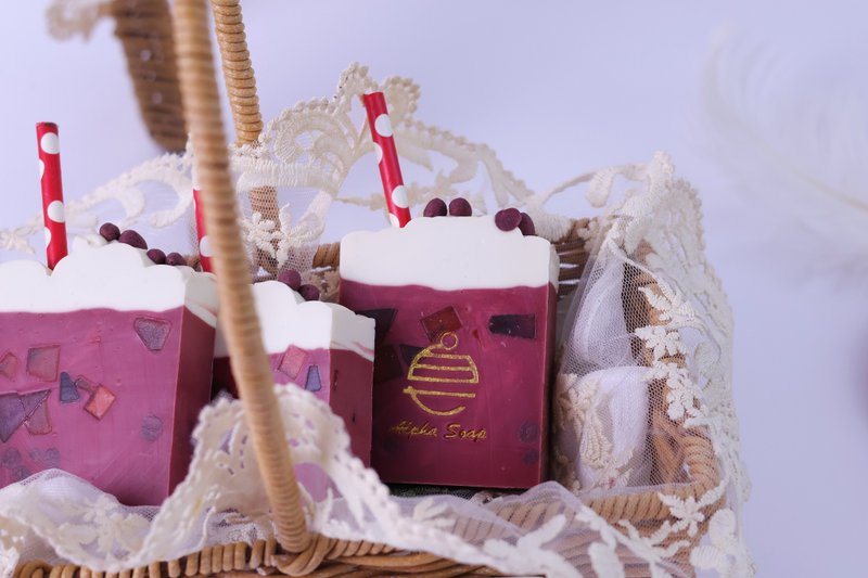 茶餐廳必點 港式紅豆冰造型手工皂 - 肥皂/手工皂 - 其他材質 紅色