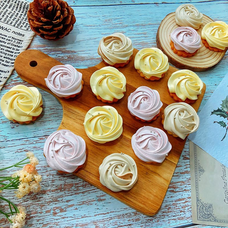 【玫瑰馬林塔】百香檸檬、草莓、咖啡玫瑰塔 - 蛋糕/甜點 - 新鮮食材 