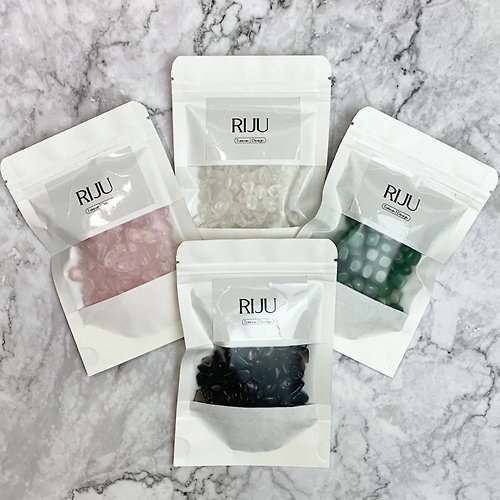 璃珠 RIJU 水晶凈化消磁碎石- 東陵玉 白水晶 黑曜石 粉水晶 辦公室裝置擺飾