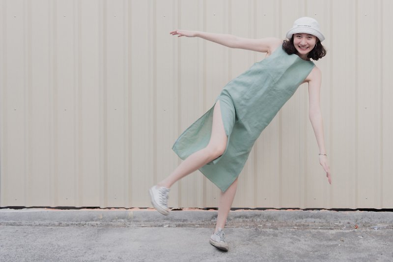VERBENA - Mint / summer clothing - 背心/無袖上衣 - 棉．麻 綠色