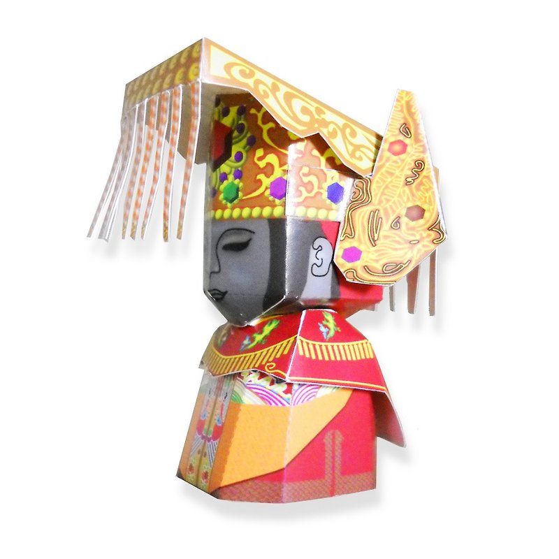 DIY hand-made-black face Mazu doll 20153-0000003 - Wood, Bamboo & Paper - Paper 