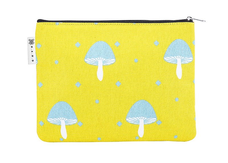 Nordic fairy tale pattern - canvas stationery make - up debris electronic bag - mushroom pattern - Toiletry Bags & Pouches - Cotton & Hemp 