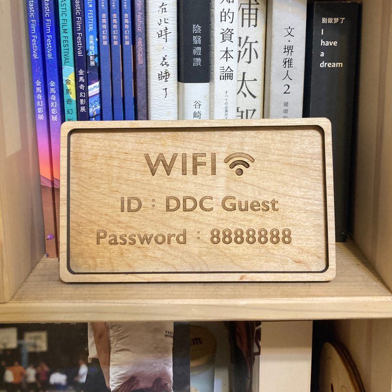 【客製】 手工原木 告示牌/指示牌/標語/警示語/牌子  雷射雕刻 - 壁貼/牆壁裝飾 - 木頭 咖啡色