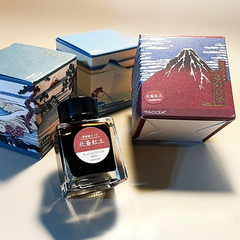TACCIA 日本浮世繪 葛氏北齋 40ML墨水(紅土) - 墨水/鋼筆墨水 - 其他材質 多色