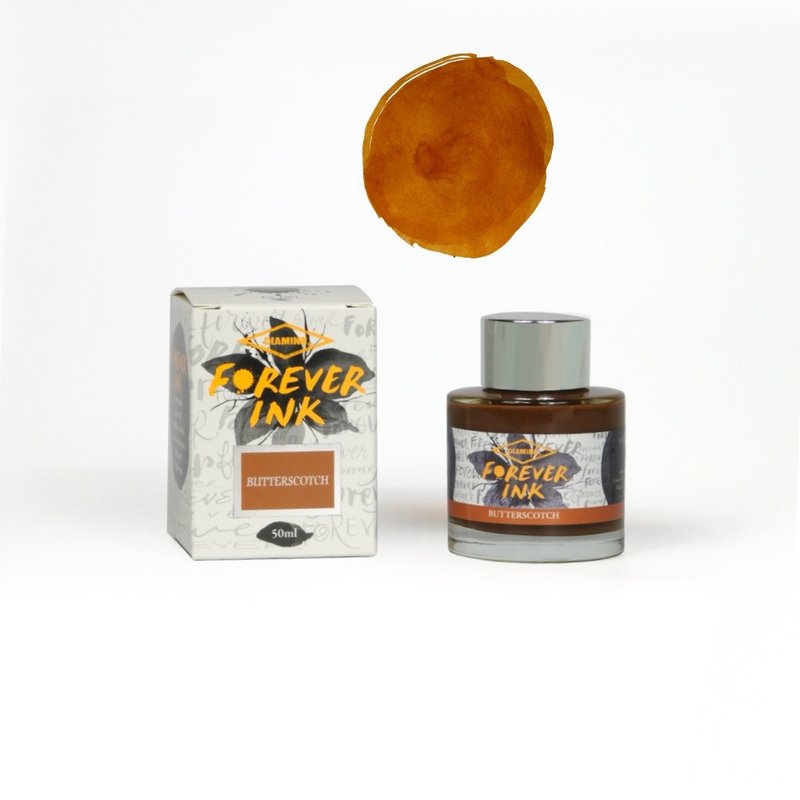 Diamine 永恆墨水 50ml - 黃油糖 - 墨水/鋼筆墨水 - 玻璃 咖啡色