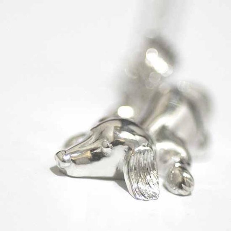 Dachshund pendant - Necklaces - Other Metals Silver