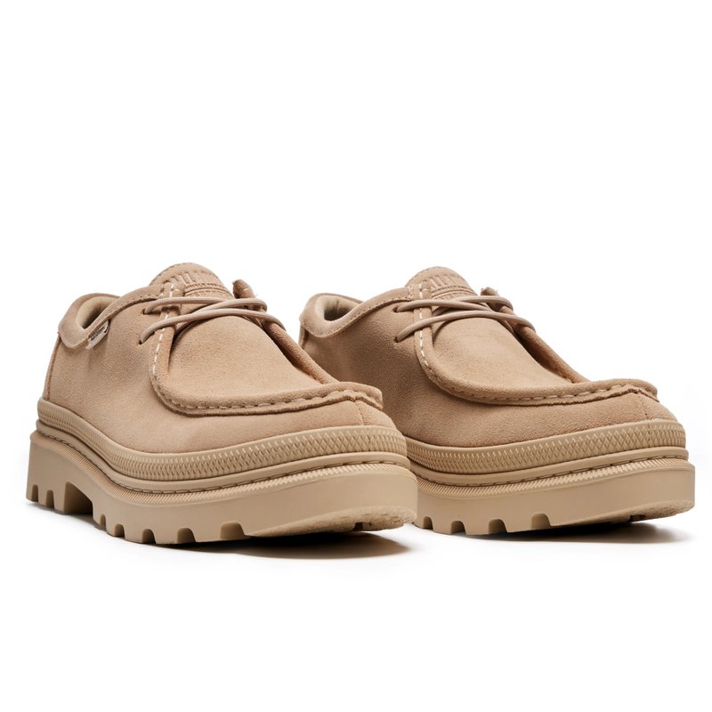 PALLADIUM TROOPER LOAF SDE WP+橘標防水麂皮樂福鞋 74591-257 - 女休閒鞋/帆布鞋 - 其他材質 多色