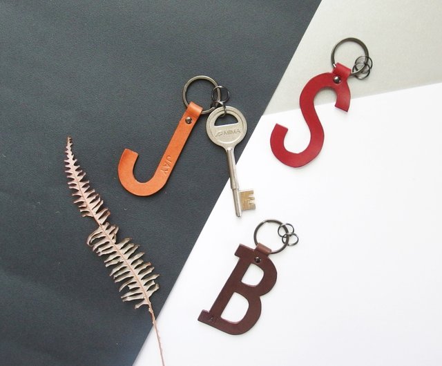 Custom Keychain Wedding Gift Handmade Keychain with Letter Mark Letter Key  Chain - Shop marygracedesign Keychains - Pinkoi