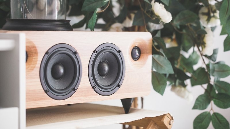 MINFORT｜MIN7: The Multi-function Handmade Wooden Speaker (Oak) - ลำโพง - ไม้ 