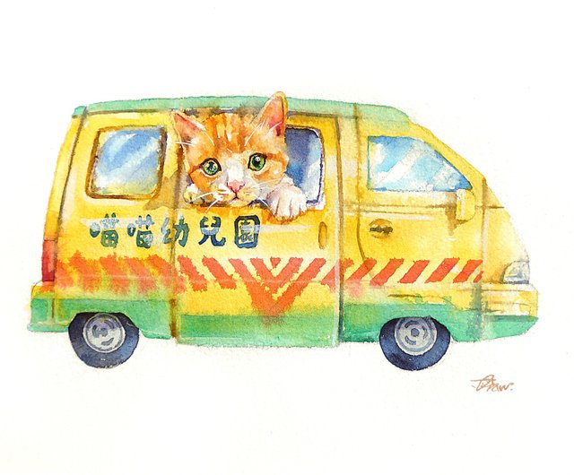 水彩画 原画 薔薇と猫 猫の絵212 水彩画 原画 三毛猫｜Yahoo!フリマ（旧PayPayフリマ）