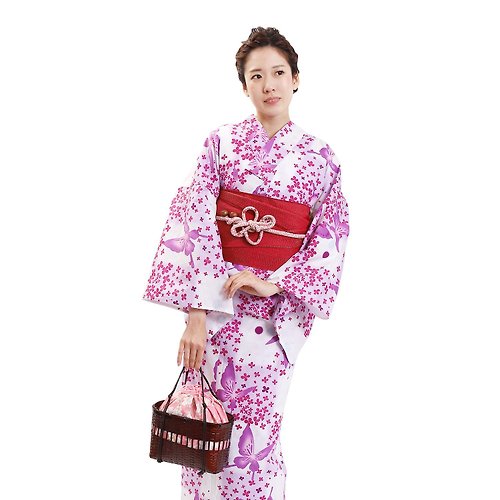 fuukakimono 日本 和服 女性 浴衣 腰帶 2件組 F Size X25-105 yukata