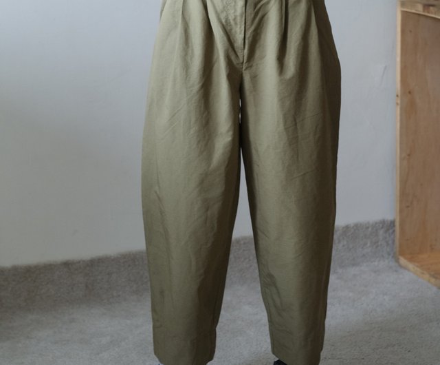 Japanese Premium Cocoon Detail Work Pants - 3 Colors - Light Grass