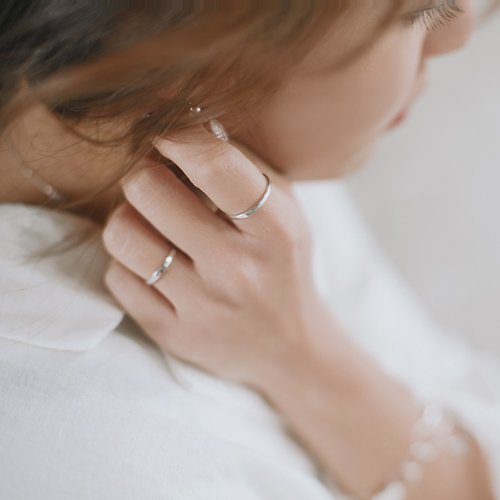 ELPIS silver 心情銀飾 真實 - 純銀戒指