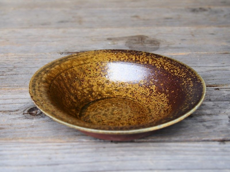 Bizen dish sr 2 - 013 - Small Plates & Saucers - Pottery Brown