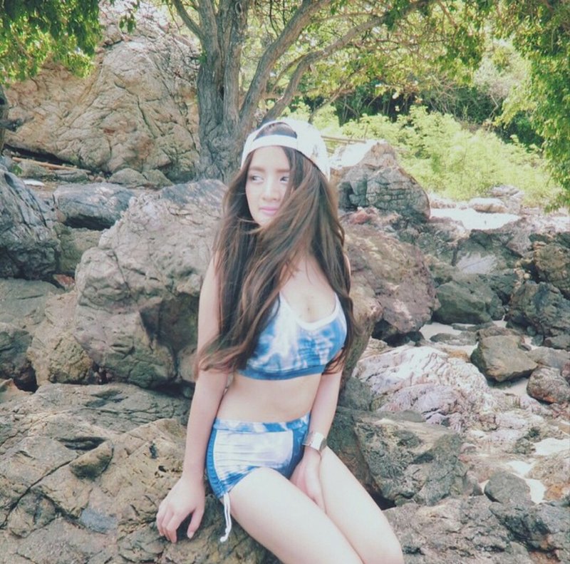 Sey Activewear Strappy Bra and  Ruche Shorts Tie Dye Navy New Item!! - 女泳衣/比基尼 - 其他材質 藍色