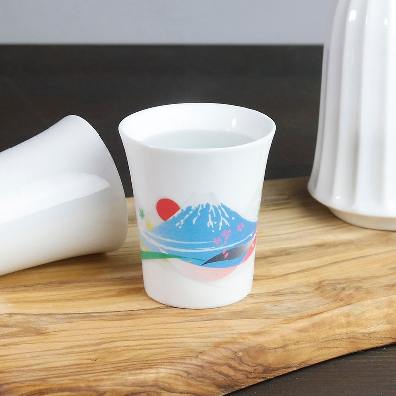 Mt. Fuji White (Small) Warm Cup - Cups - Porcelain White