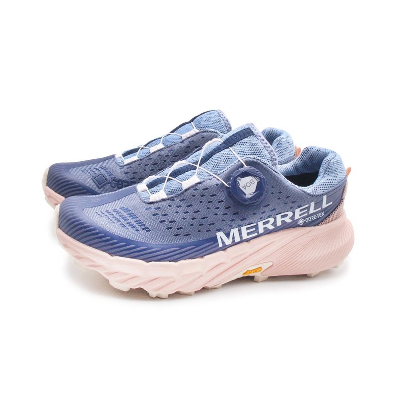 MERRELL AGILITY PEAK 5 BOA GORE-TEX防水輕量戶外越野女鞋-藍色 - 女運動鞋/球鞋 - 防水材質 