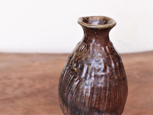 古備前 手捻り感強め 徳利 工芸品 陶芸