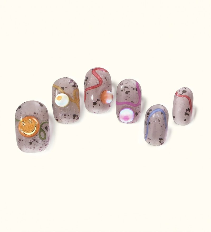 【Gel Art Sticker Set】 ButterFinger【R011】Summer Gummy - Nail Polish & Acrylic Nails - Other Materials 