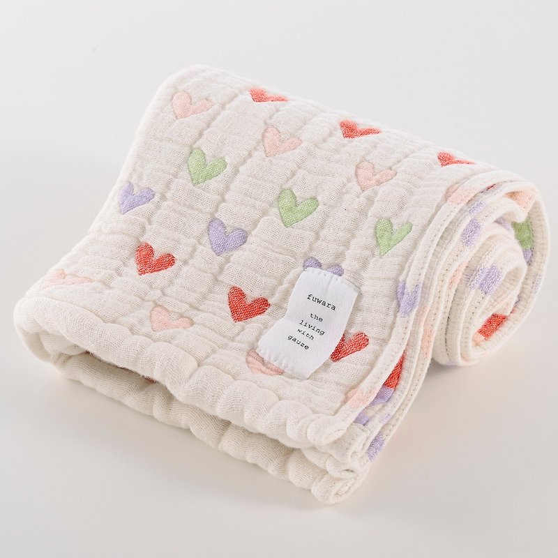 [Japan made immediate crepe] six heavy yarn towel - color love - Other - Cotton & Hemp 