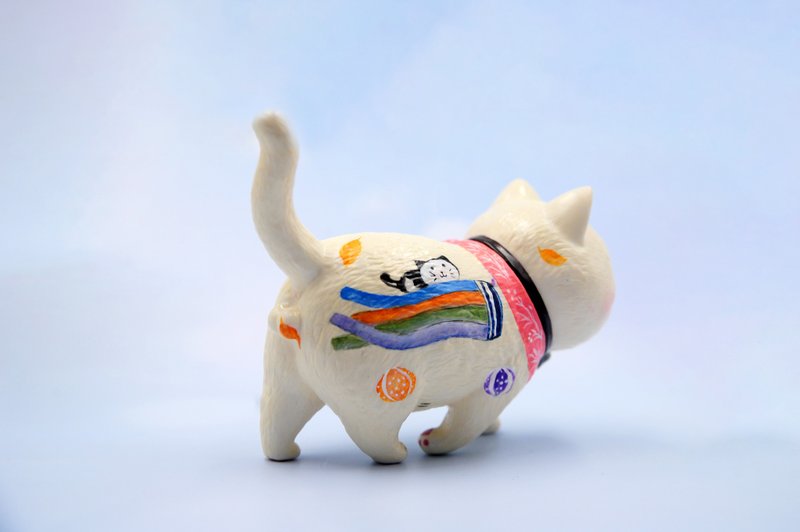 貓咪手繪公仔-豐收貓 - 擺飾/家飾品 - 塑膠 多色
