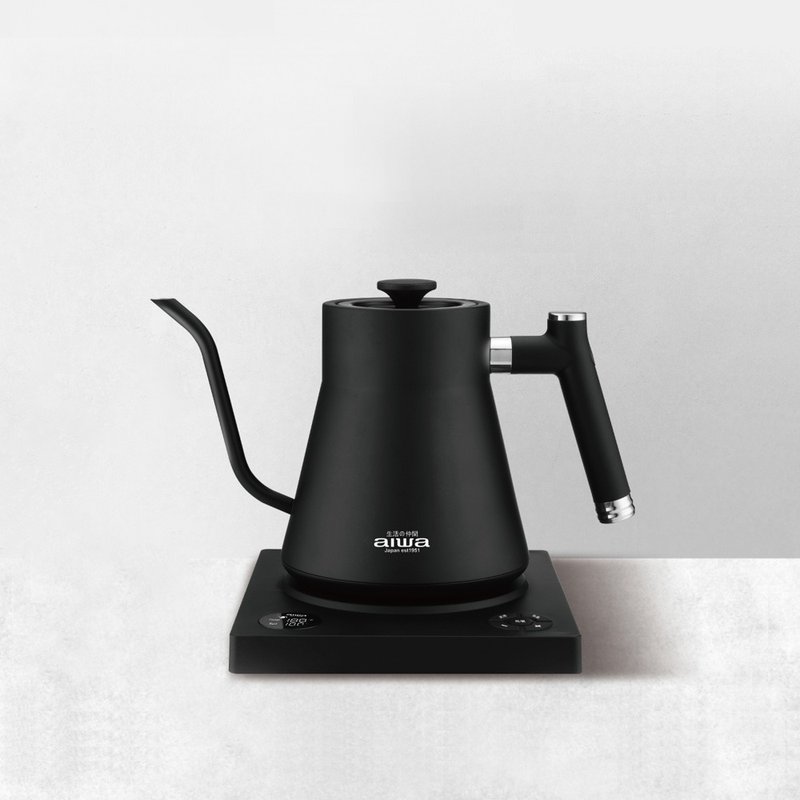 【AIWA】愛華 1.0L 鵝頸溫控手沖電茶壼 AA-K21GC - 其他小家電 - 不鏽鋼 黑色