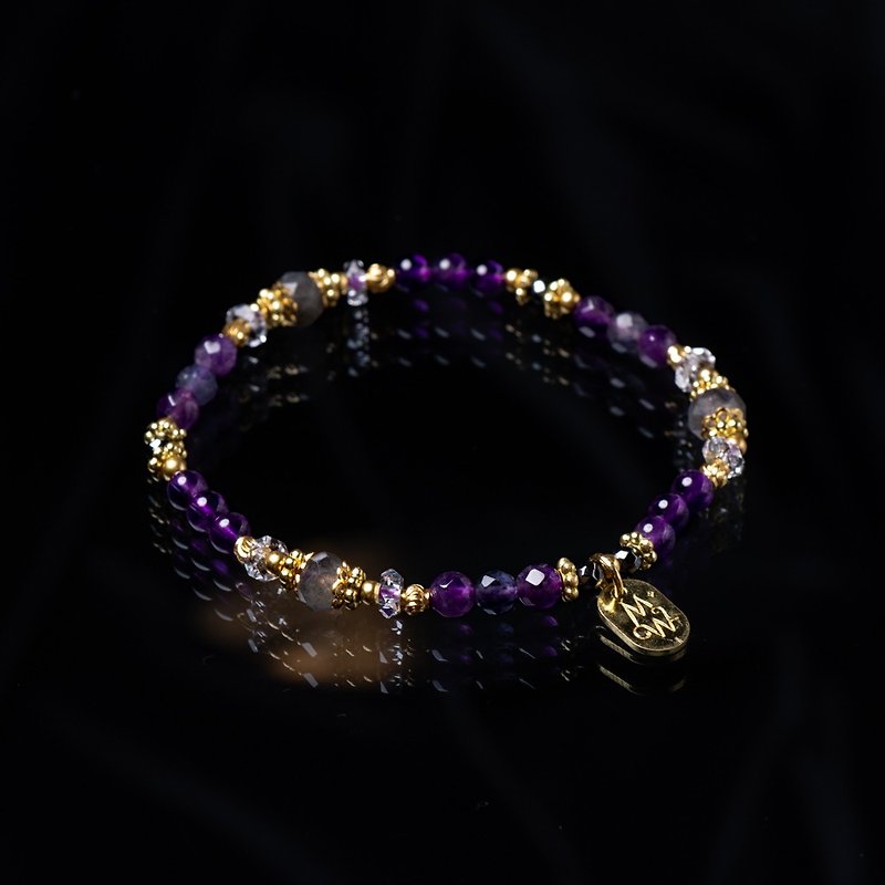 Fantasy // C1598 Amethyst Cordierite Bracelet - Bracelets - Gemstone 