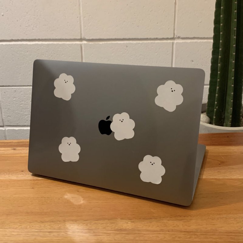 韓國文創 Chanibear sticker pack - cloud 5买进 贴纸盒 5 pieces - 貼紙 - 其他材質 白色