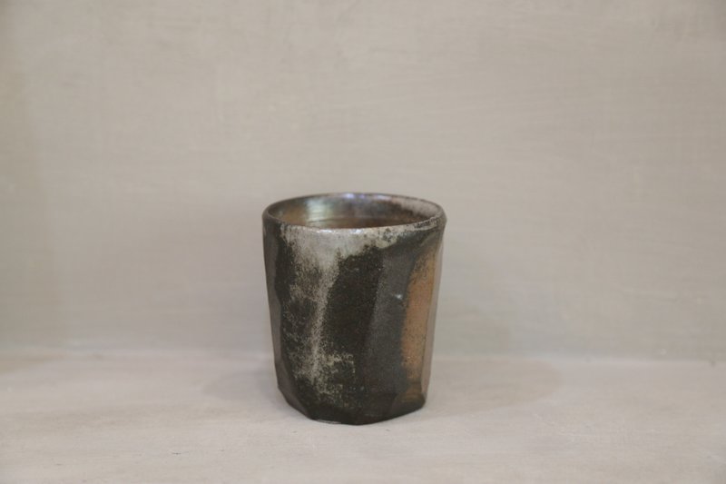 層焰  陶杯 柴燒 - 杯子 - 陶 咖啡色