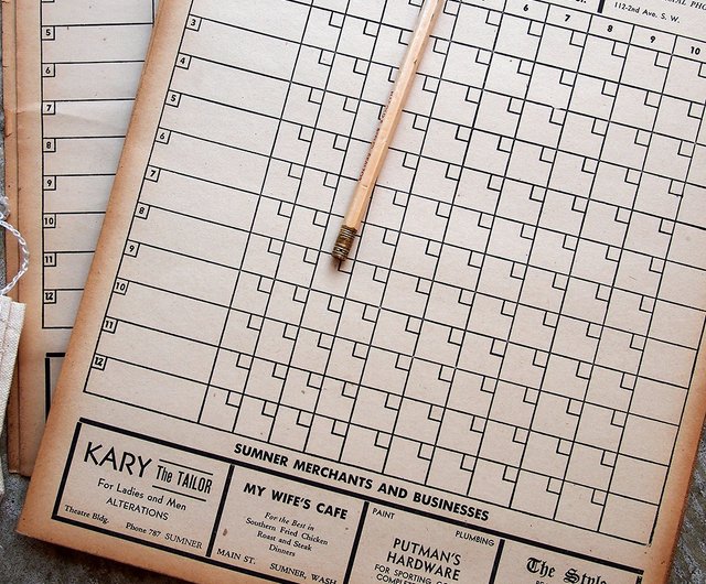 bowling-score-sheet-shop-thingsandthanks-notebooks-journals-pinkoi