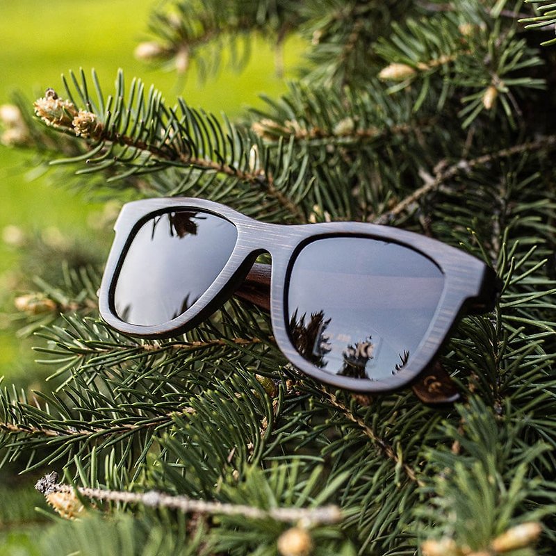 Wooden sunglasses Handmade Jungle Brown - 眼鏡/眼鏡框 - 木頭 咖啡色