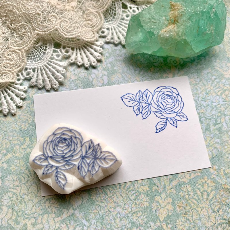 Rose eraser stamp (A) - Stamps & Stamp Pads - Plastic 