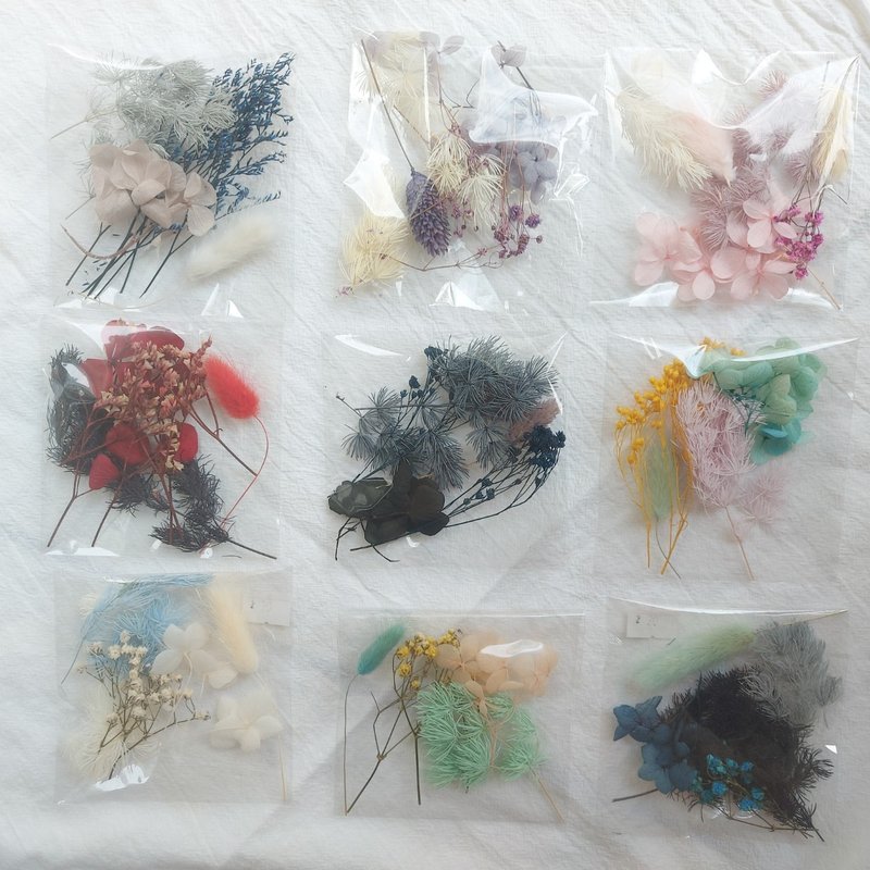 不凋花 乾燥花 小包材料包 小花 碎花 花頭 葉子 小作品用 練習用 - 花藝/盆栽/植栽 - 植物．花 多色