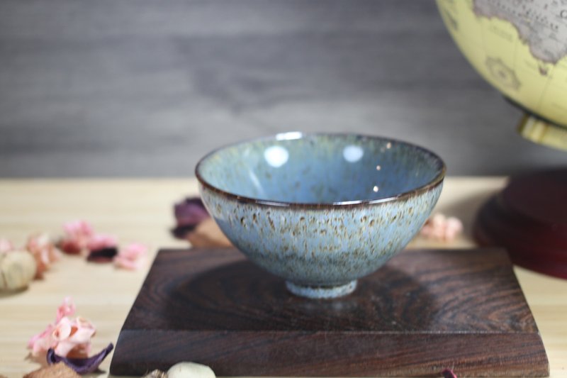 【送禮好物】250ml 天目釉 日式茶碗 飯碗 鶯歌葉敏祥作 - 碗 - 瓷 