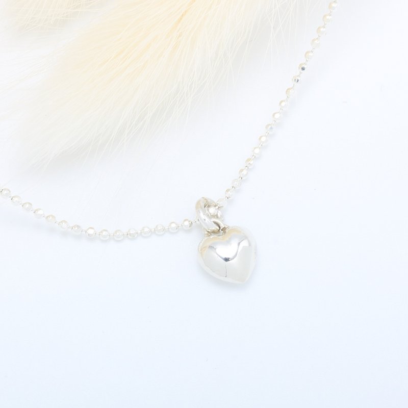 Heart fruit love s925 sterling silver necklace Valentine's Day gift - สร้อยคอทรง Collar - เงินแท้ สีเงิน