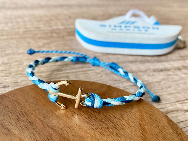 【Brand Items】Handmade Jewelry| Wax Line Surfing Bracelets and Athletes- Sailing - สร้อยข้อมือ - ผ้าฝ้าย/ผ้าลินิน 