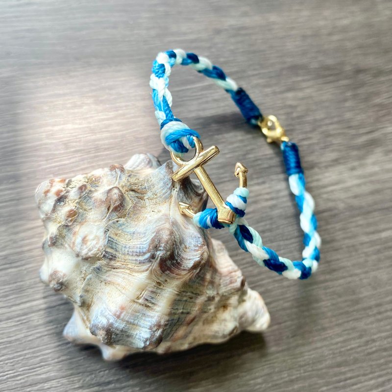 出航 | 手工防水蠟線 | 衝浪旅行【品牌物】 - 手鍊/手環 - 棉．麻 
