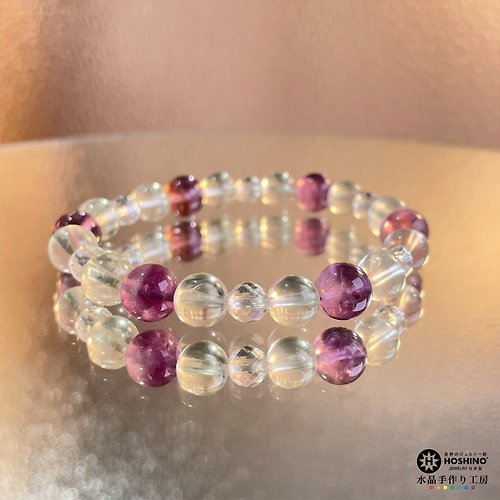 Hoshino Jewelry Kan 紫螢石 檸檬晶 白晶 天然 水晶 日本 手作 禮物 2024新年