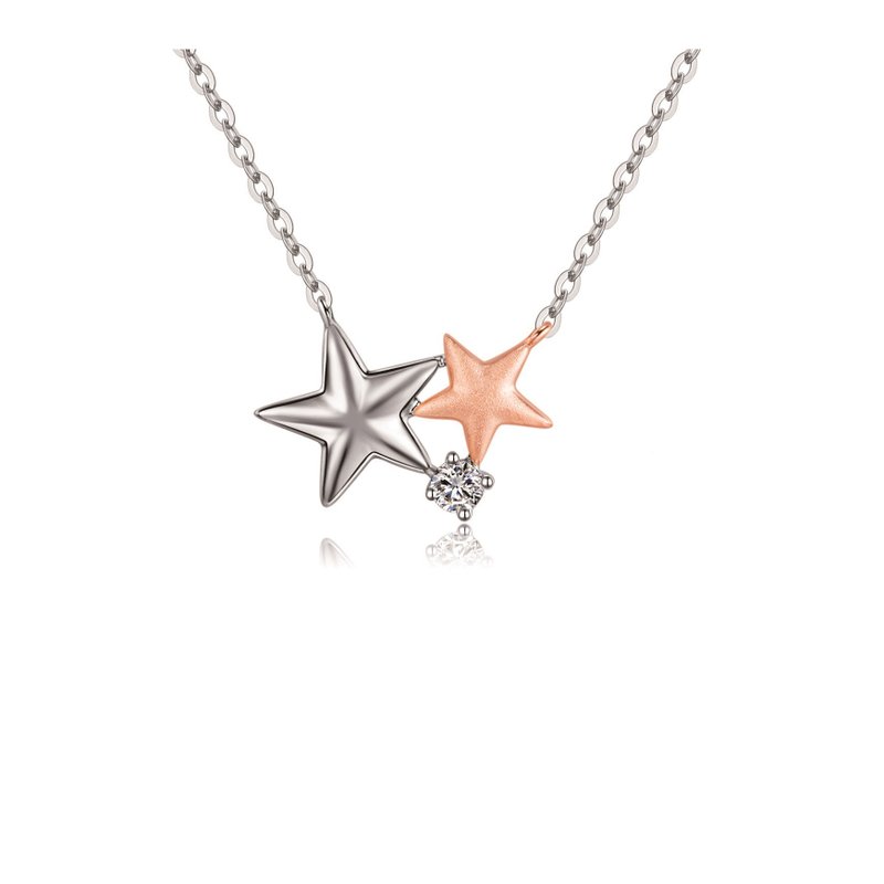 Diamond Pendant Necklace For Female - สร้อยคอ - เพชร ขาว