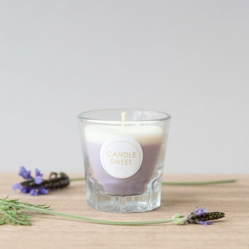 Wax Candles & Candle Holders Purple - Dessert Candle-Blueberry Mousse-45ml Blueberry Mousse-Natural Essential Oil Soy Candle