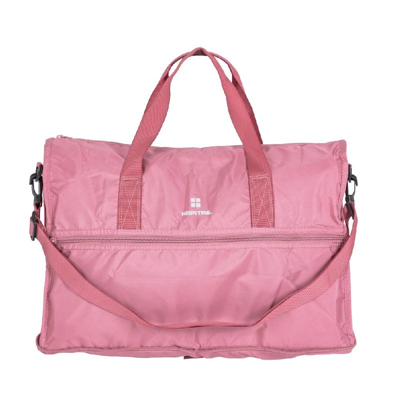 [HAPI+TAS] Japanese original authorized folding travel bag (small) - matte pink - Luggage & Luggage Covers - Polyester Pink