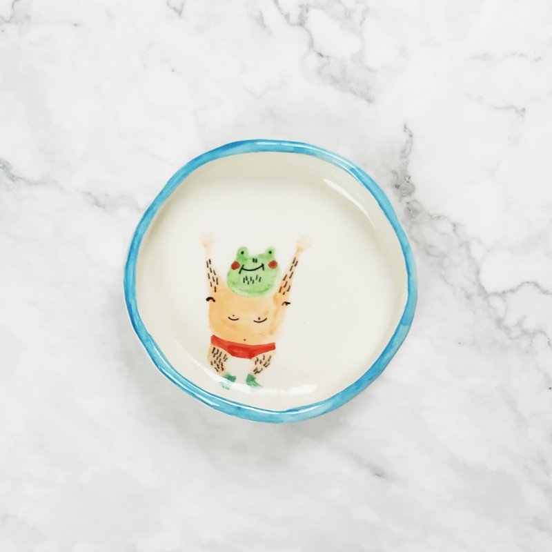 Porcelain Small Dish | Mao Planet Character Small Dish - Small Plates & Saucers - Porcelain White