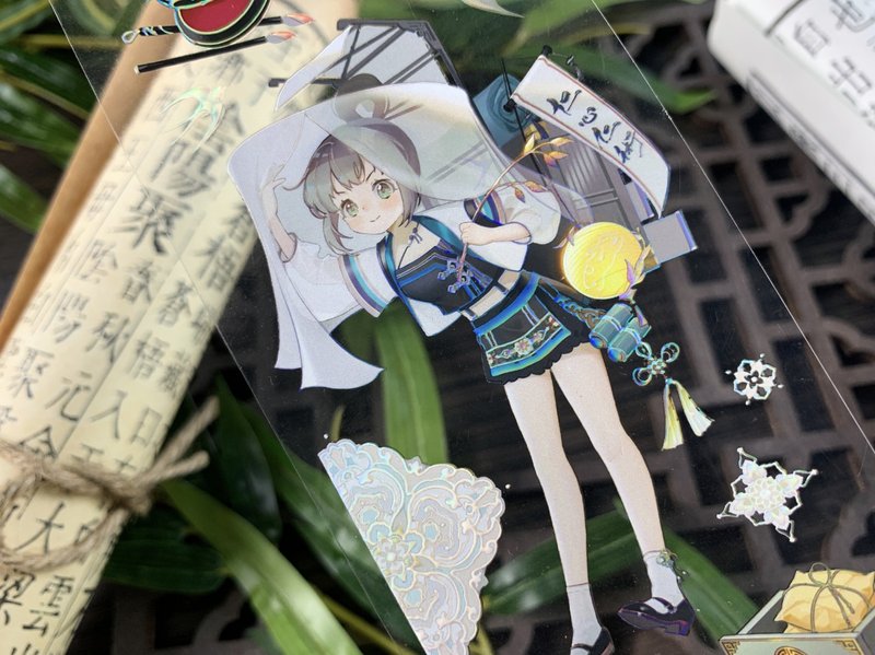 毓靈鎖仙 中華仙子集 PET 紙膠帶 虹光 10米卷 - 紙膠帶/和紙/PET - 塑膠 多色