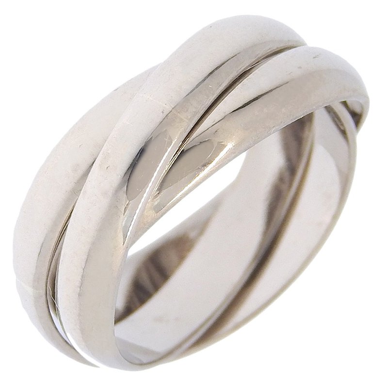 【日本直送】カルティエ CARTIER トリニティ 9号 リング・指輪 K18WG 約7.3g レディース【中古】 - 戒指 - 貴金屬 銀色