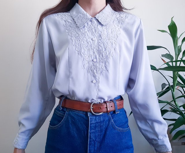 vintage 刺繍ブラウス Euro Vintage(ヨーロッパヴィンテージ) tournesol_10'~20's