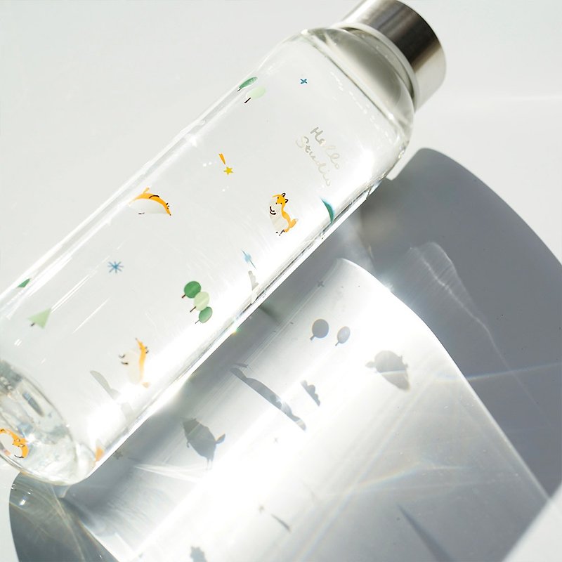 森林一隅│玻璃隨身瓶 - 水壺/水瓶 - 玻璃 透明