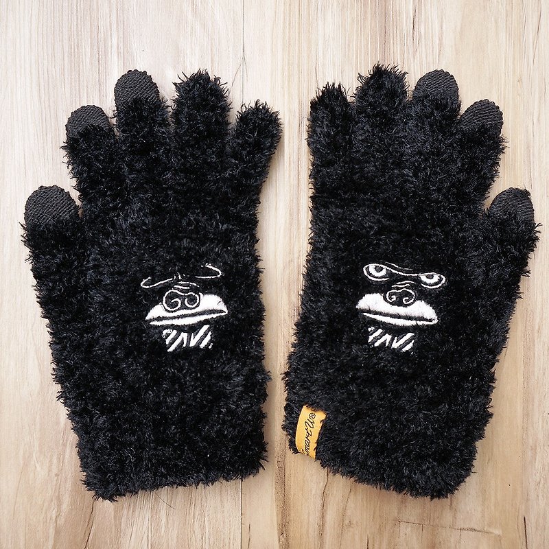Jazz King Kong Touch Gloves - ถุงมือ - เส้นใยสังเคราะห์ สีดำ