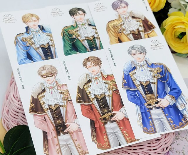 仮面舞踏会 - 男性ステッカー（ロマンティックピンク） - ショップ