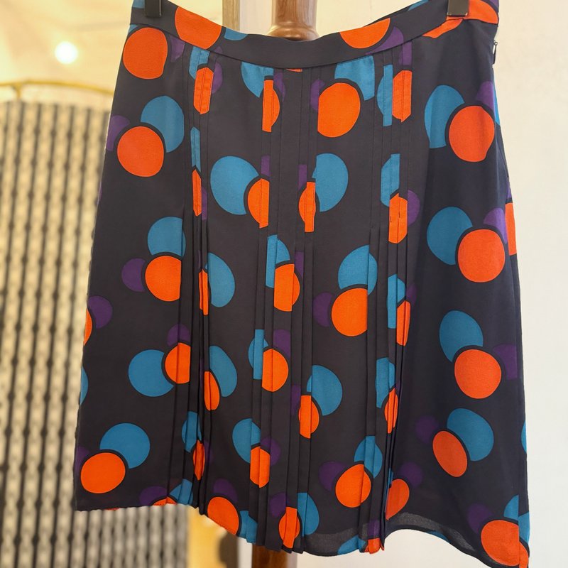 Marc by Marc Jacobs polka dot pattern skirt - กระโปรง - ไฟเบอร์อื่นๆ สีน้ำเงิน